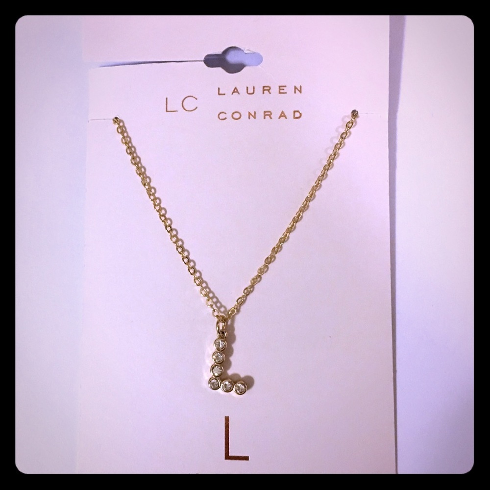 LC Lauren Conrad Initial “L”Necklace, Women's